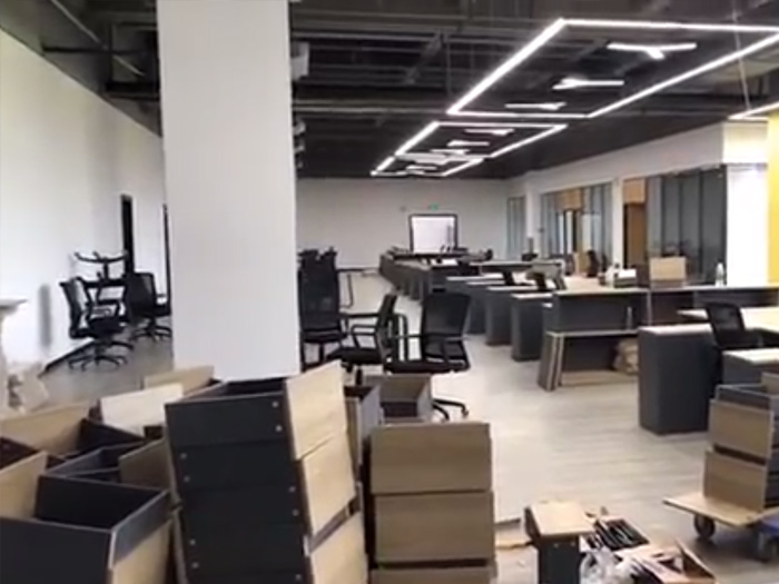 办公室装修施工视频